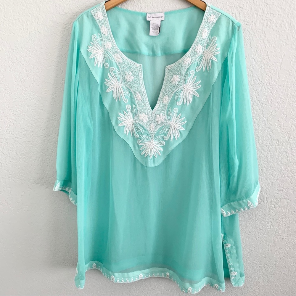 SOFT SURROUNDINGS swimsuit cover 2X